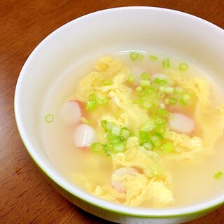 カニカマと卵の中華スープ